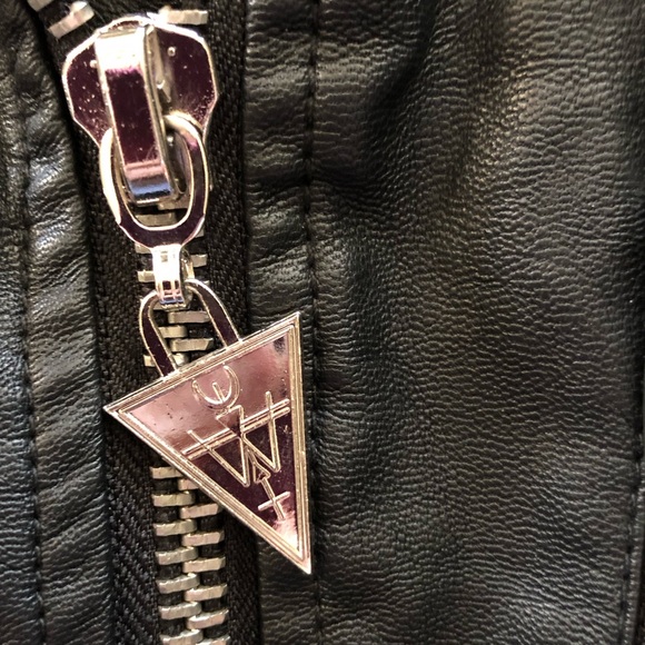 DOLLS KILL Widow Love in Vein vegan leather moto jacket - Picture 7 of 8